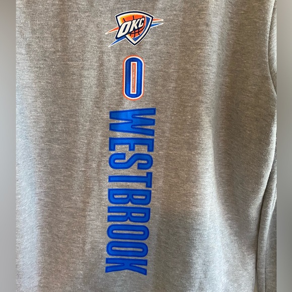 NBA Oklahoma Thunder Westbrook Hoodie Size Youth L - Picture 5 of 5